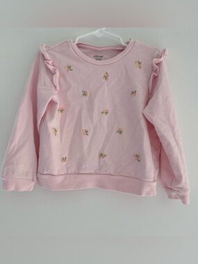Ruffle crewneck